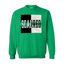 Load image into Gallery viewer, Black & White Scarred Split Crewneck Sweatshirt