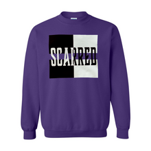 Load image into Gallery viewer, Black & White Scarred Split Crewneck Sweatshirt