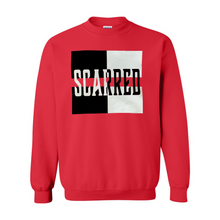 Load image into Gallery viewer, Black & White Scarred Split Crewneck Sweatshirt