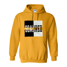 Load image into Gallery viewer, Black & White Scarred Split Hoodie