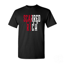 Load image into Gallery viewer, Scarred Then Rich Split Tee