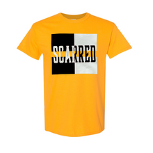 Load image into Gallery viewer, Black & White Scarred Split Tee