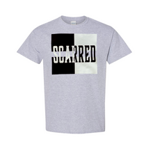 Load image into Gallery viewer, Black & White Scarred Split Tee
