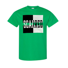 Load image into Gallery viewer, Black & White Scarred Split Tee