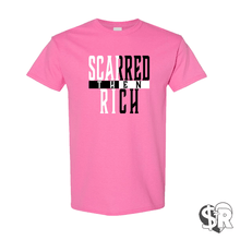 Load image into Gallery viewer, Scarred Then Rich Split Tee