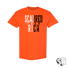 Load image into Gallery viewer, Scarred Then Rich Split Tee