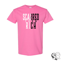 Load image into Gallery viewer, Scarred Then Rich Split Tee